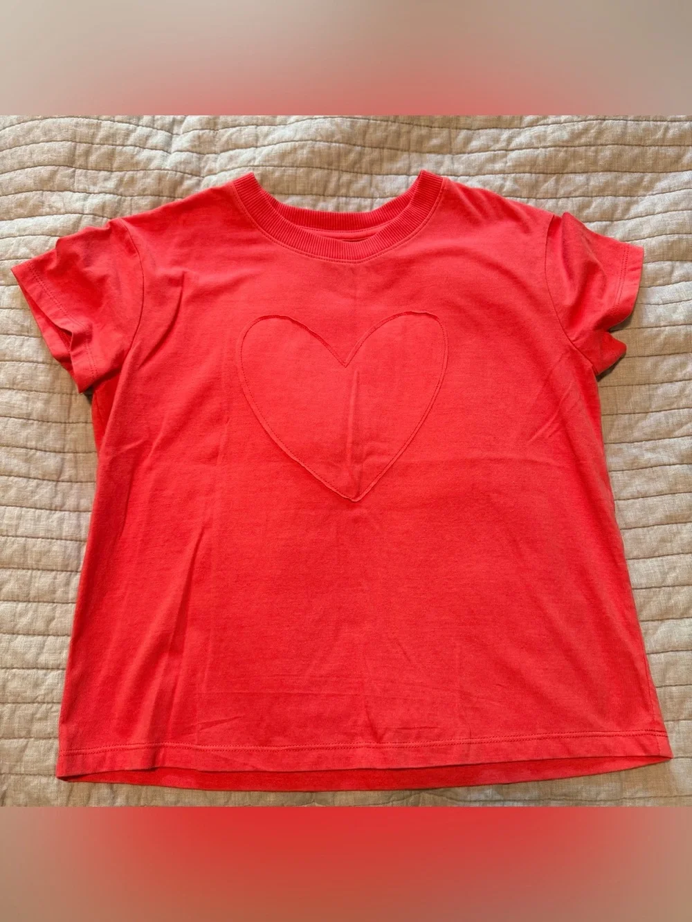 NWOT Cat & Jack Red Short-Sleeve Heart Tee